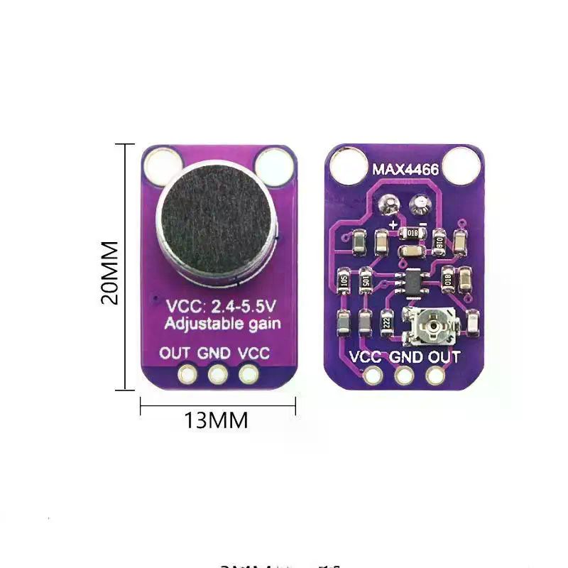 MAX4466 microfoonversterker me - Diy Audio Electronics Kit recensie en prijs